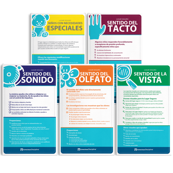 Posters Sensoriales para el Lugar Seguro