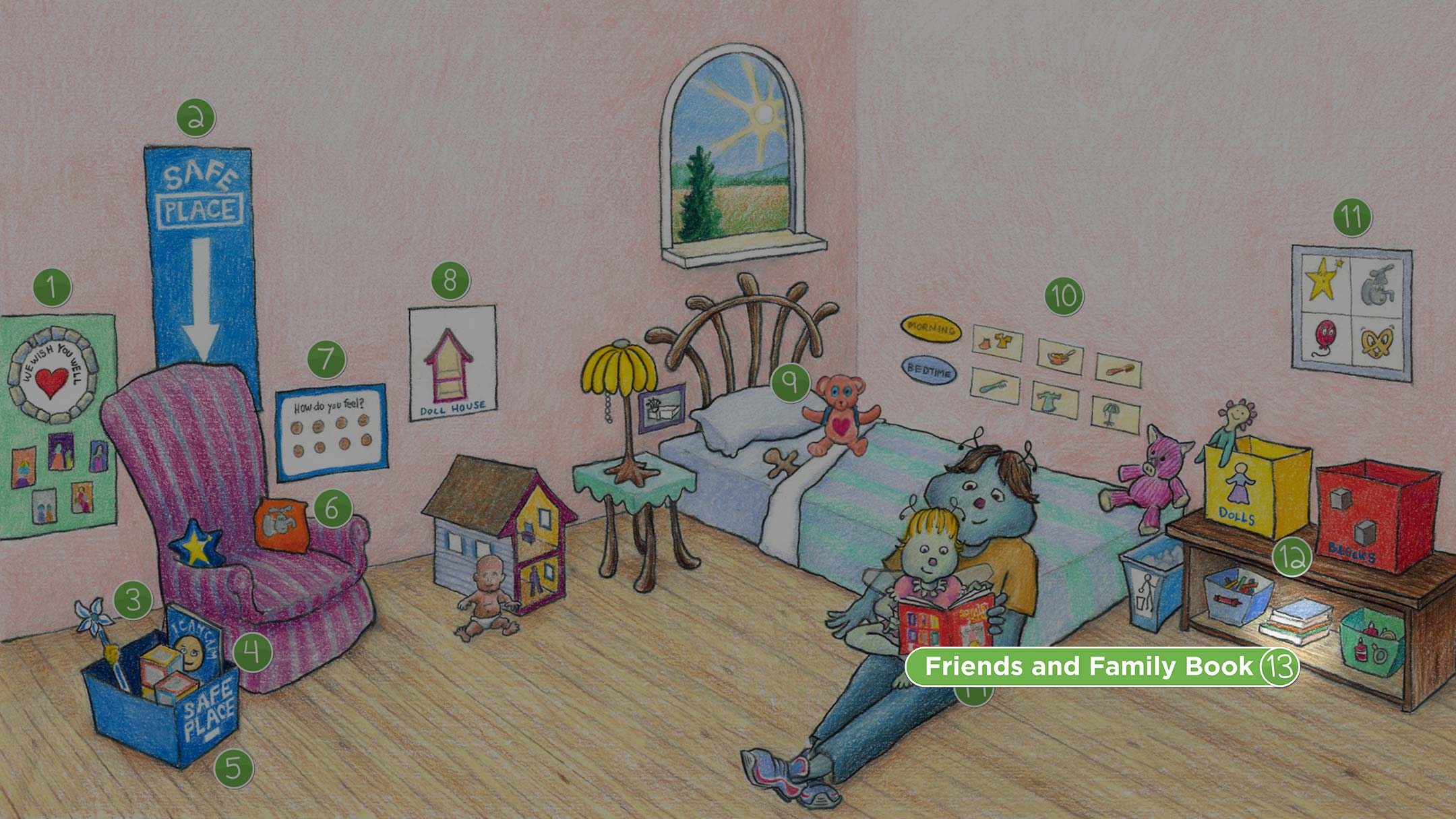 Toddler Bedroom: Friends and Family Book