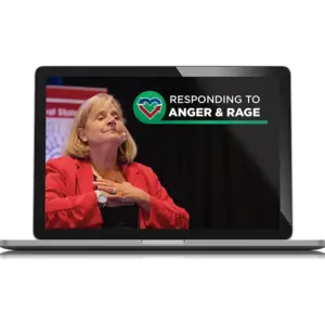 Laptop screen with Becky Bailey