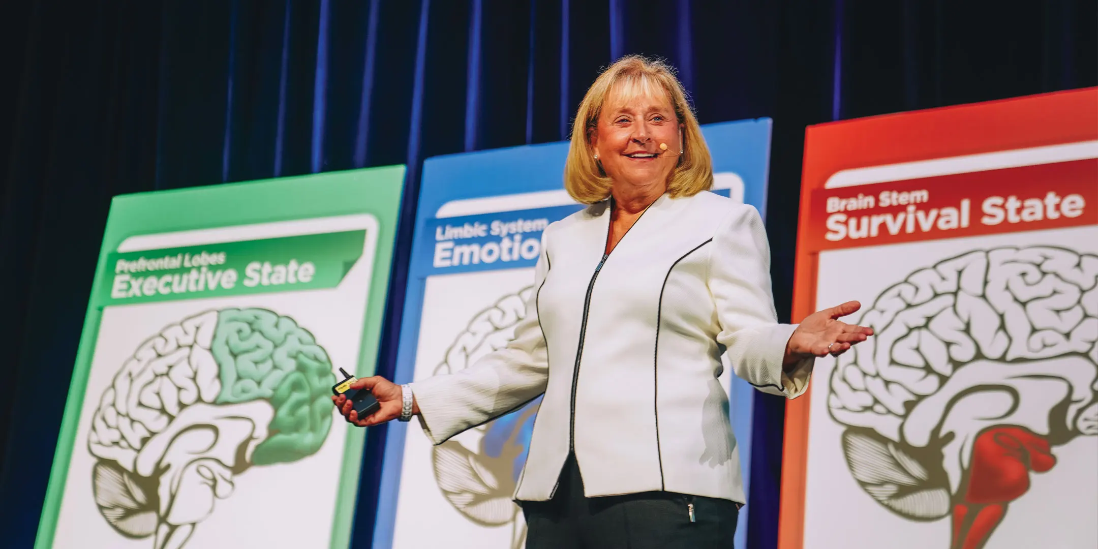 Becky Bailey on stage